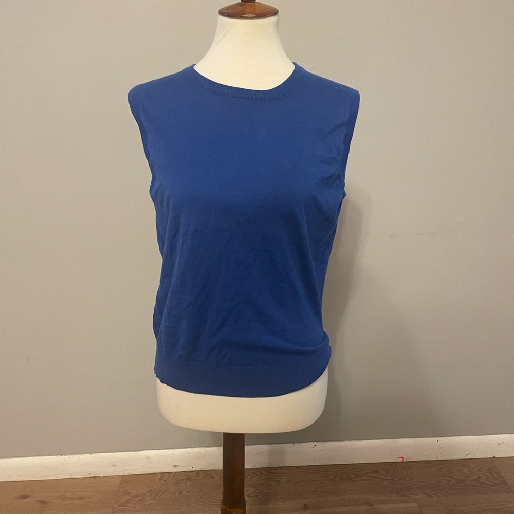 J.Crew Cobalt Blue Sleeveless Sweater Shell
